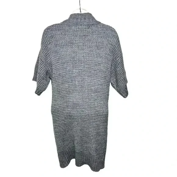 Womens Michael Kors Gray Metal Toggle Cardigan Sweater Wool Blend Size M EUC - Picture 5 of 13